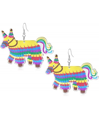 Colorful Fiesta Drop Earrings Fiesta Party Sombrero Dangle Earrings For Women Girls horse-1 $6.83 Earrings