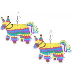 Colorful Fiesta Drop Earrings Fiesta Party Sombrero Dangle Earrings For Women Girls horse-1 $6.83 Earrings