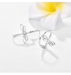 Dragonfly Earrings 925 Sterling Silver Small Dragonfly Leverback Cute Dangle Hoop Earrings Dragonfly Jewelry Gifts for Women ...