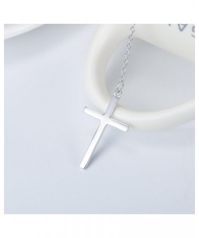 Infinity Cross Pendant Y Necklace Lariat Style | .925 Sterling Silver | 3 Finishes Available rhodium-flashed-silver $11.86 Ne...