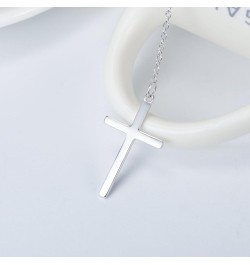 Infinity Cross Pendant Y Necklace Lariat Style | .925 Sterling Silver | 3 Finishes Available rhodium-flashed-silver $11.86 Ne...