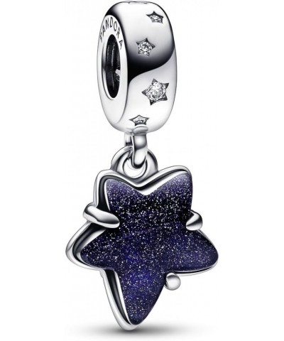 Celestial Galaxy Star Murano Dangle Charm - Compatible Moments Bracelets - Jewelry for Women - Gift for Women in Your Life - ...