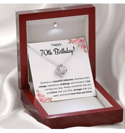 30th 40th 50th 60th 70th Birthday Gifts for Women, Happy Birthday Jewelry Necklace Pendant Gift for Her with Message Card and...