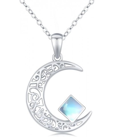 Moon Star Necklace, Graduation Gift 925 Sterling Silver Crescent Moon Star Sun Pendant Crescent Jewelry Gift C-02 Moon neckla...