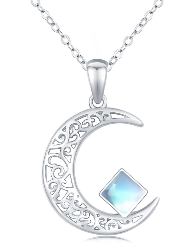 Moon Star Necklace, Graduation Gift 925 Sterling Silver Crescent Moon Star Sun Pendant Crescent Jewelry Gift C-02 Moon neckla...