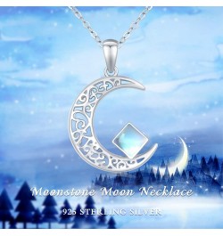 Moon Star Necklace, Graduation Gift 925 Sterling Silver Crescent Moon Star Sun Pendant Crescent Jewelry Gift C-02 Moon neckla...