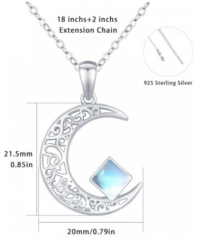 Moon Star Necklace, Graduation Gift 925 Sterling Silver Crescent Moon Star Sun Pendant Crescent Jewelry Gift C-02 Moon neckla...