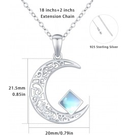 Moon Star Necklace, Graduation Gift 925 Sterling Silver Crescent Moon Star Sun Pendant Crescent Jewelry Gift C-02 Moon neckla...