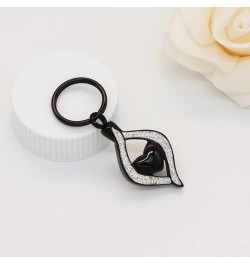 Cremation Jewelry for Ashes Holder Crystal Teardrop Heart Stainless Steel Keepsake Urn Pendant Memorial Keychain Black $11.43...