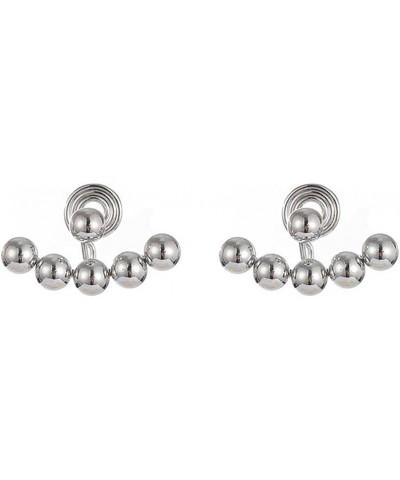 Fashion Metal Ball Clip on Stud Earrings Women Party Prom Luxury Charm Hypoallergenic Earrings Jewelry Silver Clip on $10.99 ...