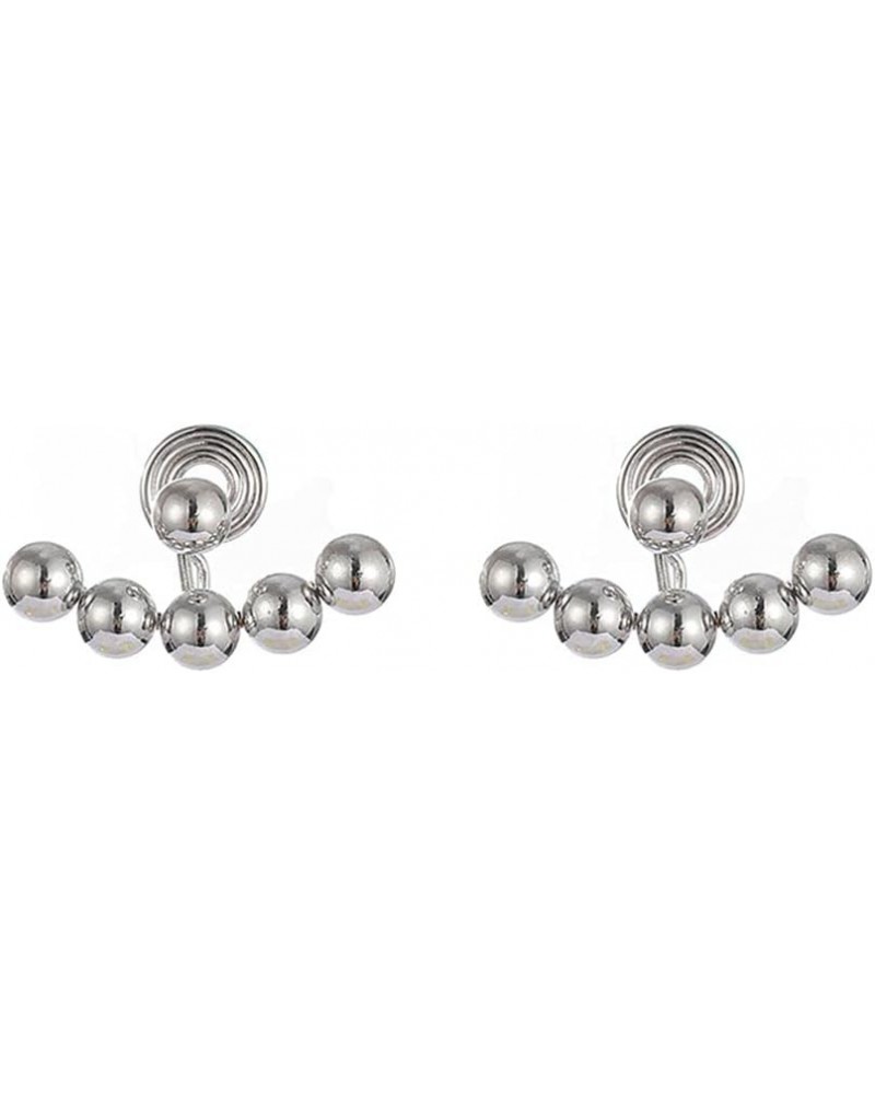 Fashion Metal Ball Clip on Stud Earrings Women Party Prom Luxury Charm Hypoallergenic Earrings Jewelry Silver Clip on $10.99 ...