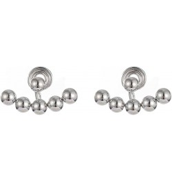 Fashion Metal Ball Clip on Stud Earrings Women Party Prom Luxury Charm Hypoallergenic Earrings Jewelry Silver Clip on $10.99 ...