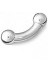 316L Surgical Steel Bent Curved Barbell 0g 0 Gauge 0.63 Inches $16.83 Body Jewelry