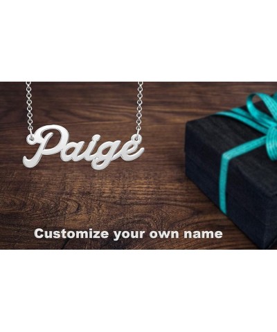 Personalized Name Necklace Custom Made Sterling Silver Pendant Women Choker Jewelry Same Day Shipping Valentine's Gift for He...