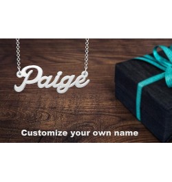 Personalized Name Necklace Custom Made Sterling Silver Pendant Women Choker Jewelry Same Day Shipping Valentine's Gift for He...