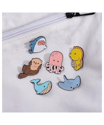 1/5/7pcs Save The Ocean Environmentalist Brooches & Pins, Cute Marine Protection Brooch, Protect The Earth Cartoon Brooch Pin...