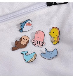 1/5/7pcs Save The Ocean Environmentalist Brooches & Pins, Cute Marine Protection Brooch, Protect The Earth Cartoon Brooch Pin...