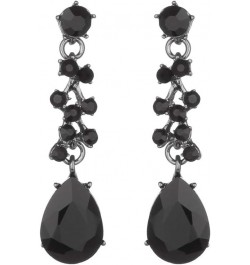 Bridal Austrian Crystal Necklace and Earrings Jewelry Set Gifts fit with Wedding Dress Black-Black tone $14.99 Jewelry Sets