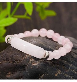 Pheromone Bracelet, Natural Pink Pheromone Bracelets 8mm Stretch Beaded Bangles, Good Luck Energy Chakra Stone Bangle, Love P...