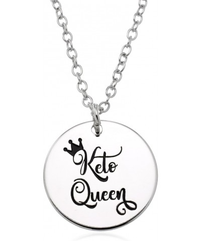 Keto Queen Charm Necklace, 18 inches+ 2 inch ext $10.43 Necklaces