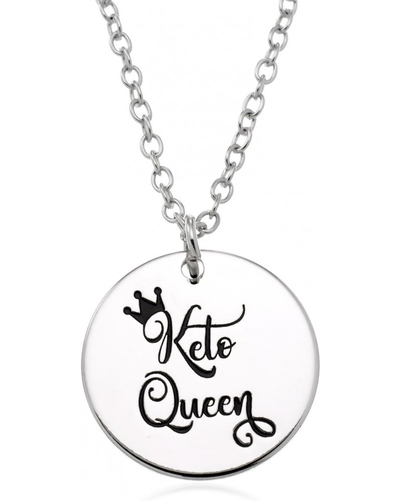 Keto Queen Charm Necklace, 18 inches+ 2 inch ext $10.43 Necklaces