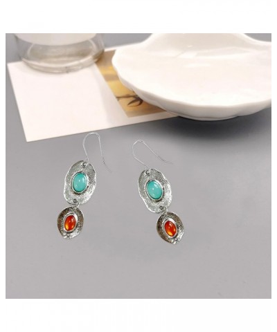 Vintag Silver Pendant Earrings Creative Crystal Asymmetric Earrings Charm Women Long Drop Bohemian Earring Jewelry F $5.60 Ea...