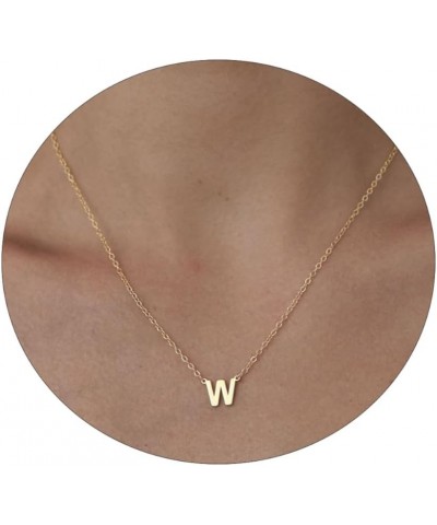 Initial Necklaces for Women, Dainty Gold Letter Necklace 14k Gold Plated Personalized Tiny Initial Pendant Necklace Monogram ...