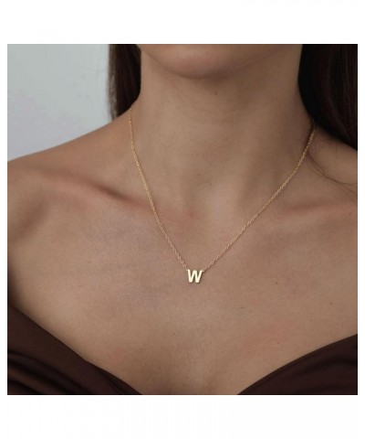 Initial Necklaces for Women, Dainty Gold Letter Necklace 14k Gold Plated Personalized Tiny Initial Pendant Necklace Monogram ...