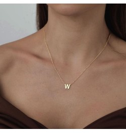 Initial Necklaces for Women, Dainty Gold Letter Necklace 14k Gold Plated Personalized Tiny Initial Pendant Necklace Monogram ...