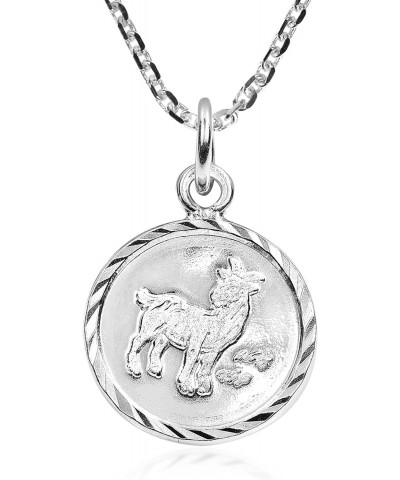 Goat Chinese Zodiac .925 Sterling Silver Pendant Necklace $11.25 Necklaces