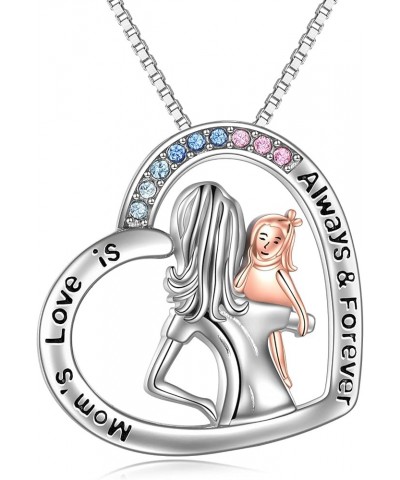 Love You Forever to My Daughters Birthday Jewelry Gifts from Dad & Mom 6-Mom Daughter Necklace $18.00 Necklaces