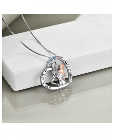 Love You Forever to My Daughters Birthday Jewelry Gifts from Dad & Mom 6-Mom Daughter Necklace $18.00 Necklaces