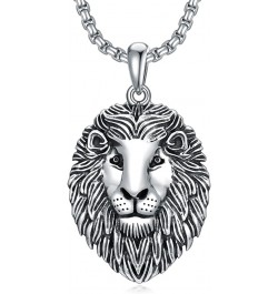 Eagle/Owl/Lion S925 Sterling Silver Necklace Owl/Eagle/Lion Jewelry for Men 3D Winged Eagle/Owl Sterling Silver Pendant, 3D E...