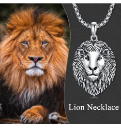 Eagle/Owl/Lion S925 Sterling Silver Necklace Owl/Eagle/Lion Jewelry for Men 3D Winged Eagle/Owl Sterling Silver Pendant, 3D E...