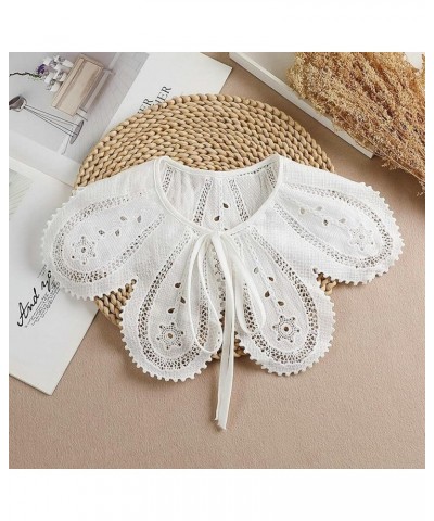 YYC 1Pcs Lace Faux Collar Floral Fake Collar False Collar for Women Girls Summer Winter Clothing Accessories Style 1 $8.31 Ne...