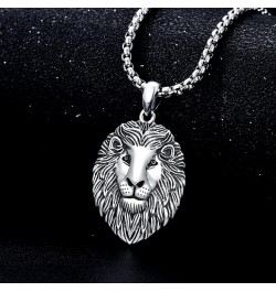 Eagle/Owl/Lion S925 Sterling Silver Necklace Owl/Eagle/Lion Jewelry for Men 3D Winged Eagle/Owl Sterling Silver Pendant, 3D E...