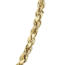 10K Yellow Gold 1.5MM,2MM,2.5MM,3MM,3.5,4MM,5MM,7MM, Diamond Cut Rope Chain Necklace Unisex Sizes 16"-30 18 5MM $89.20 Necklaces