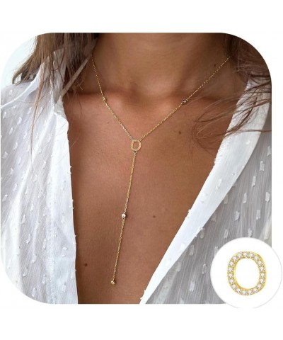 Long Initial Necklaces for Women - Dainty 16K Gold Plated Teen Girl Gifts Letter Initial Necklaces for Women Teen Girls Gold ...