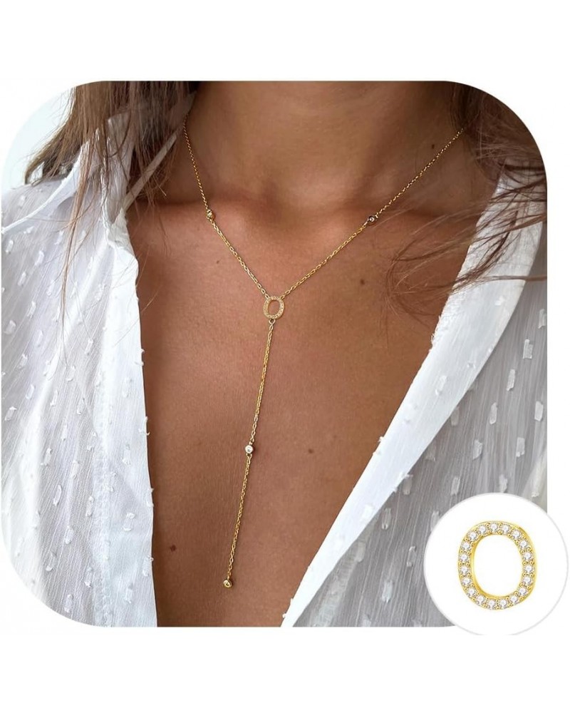 Long Initial Necklaces for Women - Dainty 16K Gold Plated Teen Girl Gifts Letter Initial Necklaces for Women Teen Girls Gold ...