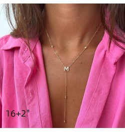 Long Initial Necklaces for Women - Dainty 16K Gold Plated Teen Girl Gifts Letter Initial Necklaces for Women Teen Girls Gold ...