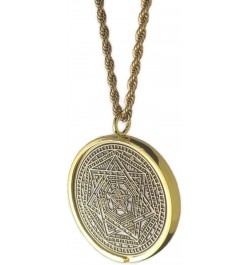 Sigillum Dei Ameth + 72 names of God + 1FitAll King Solomon Coin bezel kabbalah seal talisman Necklace $28.91 Necklaces