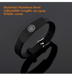 Tetragrammaton Pentacle Pentagram Name of God Amulet Symbol Silicone Bracelet Spiritual Protection Sacred Geometry Bangle Wri...