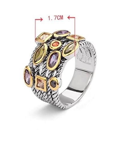 UNY Ring Beautiful Multi CZ Twisted Cable Wire Designer Fashion Brand Vintage Love Antique Womens Jewelry (9) $16.79 Rings