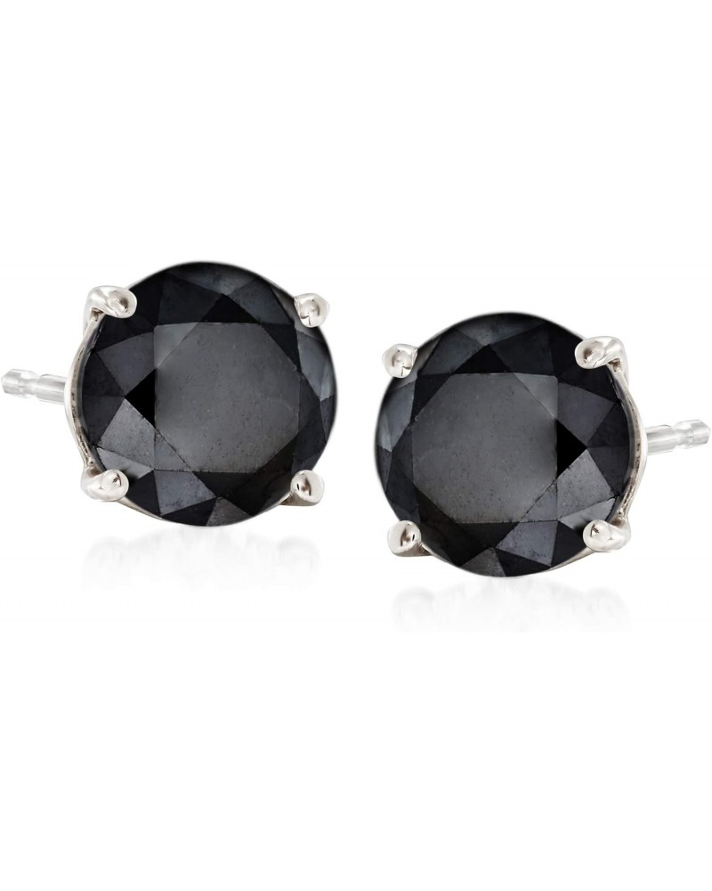 2.00 ct. t.w. Black Diamond Stud Earrings in 14kt White Gold $129.20 Earrings