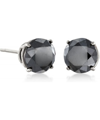 2.00 ct. t.w. Black Diamond Stud Earrings in 14kt White Gold $129.20 Earrings