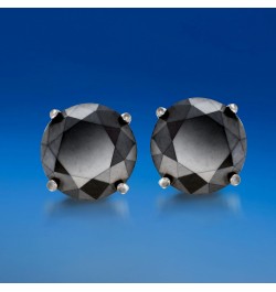 2.00 ct. t.w. Black Diamond Stud Earrings in 14kt White Gold $129.20 Earrings