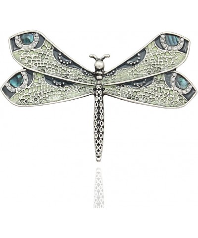 Retro Art Nouveau Victorian Dragonfly Simulated - Pearl Wing French Lapel Brooch Pin Badge Vintage Silver-tone $7.79 Brooches...