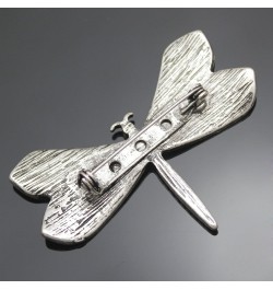 Retro Art Nouveau Victorian Dragonfly Simulated - Pearl Wing French Lapel Brooch Pin Badge Vintage Silver-tone $7.79 Brooches...