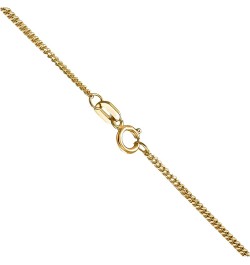 Curb Link Pendant Chain Necklace - 14K Yellow and White Gold - 10" 13" 16" 18" 20" 24" inches Length - 0.90mm and 1.30mm Widt...