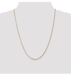 Curb Link Pendant Chain Necklace - 14K Yellow and White Gold - 10" 13" 16" 18" 20" 24" inches Length - 0.90mm and 1.30mm Widt...